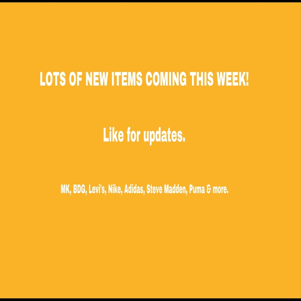 New items coming to my closet this week!